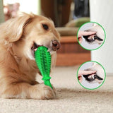 Natural Rubber Tough Hard Dog Interactive Toys Toothbrush Pet Clever 