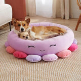 Octopus Pet Bed - Small Ultrasoft Plush Pet Bed Dog Beds & Blankets Pet Clever 