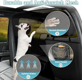 One-Piece Escape-Proof Back Seat Mesh Dog Car Net Barrier Black Travel Pet Clever 