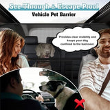 One-Piece Escape-Proof Back Seat Mesh Dog Car Net Barrier Black Travel Pet Clever 