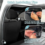 One-Piece Escape-Proof Back Seat Mesh Dog Car Net Barrier Black Travel Pet Clever 