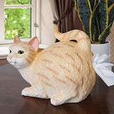 Orange Tabby Cat Square Tissue Box Cover Cat Design Accessories Pet Clever 