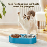 Outdoor Heated Dog Bowl Provides Drinkable Water & Food in Winter Dog Bowls & Feeders Pet Clever 