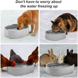 Outdoor Heated Dog Bowl with Chew Resistant Power Cord Dog Bowls & Feeders Pet Clever 