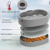 Outdoor Heated Dog Bowl with Chew Resistant Power Cord Dog Bowls & Feeders Pet Clever 