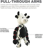 Outward Hound Thunda Tugga Cow Plush & Squeaky Dog Tug Toy Dog Toys Pet Clever 