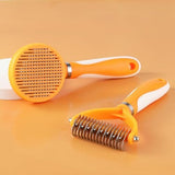 Pet Grooming Brush and Self Cleaning Slicker Brush Dog Combs Pet Clever 