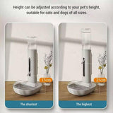 Pet Standing Water Dispenser Cat Dog Standing Bowl with Detachable Pole Dog Bowls & Feeders Pet Clever 