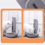 Pet Standing Water Dispenser Cat Dog Standing Bowl with Detachable Pole Dog Bowls & Feeders Pet Clever 