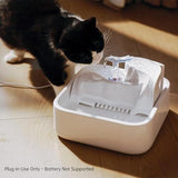 Pet Water Dispenser 3-Tired Standalone Water Bowl Indoor with Dual Pumps Quiet, Filter and Sponge Replaceable BPA-Free 2L/67 oz Dog Bowls & Feeders Pet Clever 