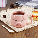 Pig Coffee Mug 14 oz Ceramic Novelty Coffee Mug 3D Porcelain Tea Mug Other Pets Design Mugs Pet Clever 