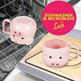 Pig Coffee Mug 14 oz Ceramic Novelty Coffee Mug 3D Porcelain Tea Mug Other Pets Design Mugs Pet Clever 