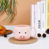 Pig Coffee Mug 14 oz Ceramic Novelty Coffee Mug 3D Porcelain Tea Mug Other Pets Design Mugs Pet Clever 