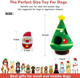 Santa Claus Snowman Dog Toys Hide and Seek Puzzle Toothbrush Pet Clever 