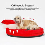 Santa Orthopedic Dog Bed Washable Bolster Dog Sofa Beds Cat Bes & Mats Pet Clever 