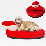 Santa Orthopedic Dog Bed Washable Bolster Dog Sofa Beds Cat Bes & Mats Pet Clever 