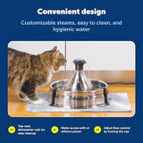 Scratch and Rust Resistant Automatic Water Dispenser for Pets- Filters Included Dog Bowls & Feeders Pet Clever 