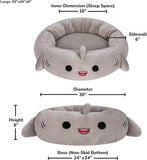 Shark Pet Bed - Ultrasoft Plush Pet Bed Dog Beds & Blankets Pet Clever 