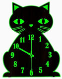 Silent Non-Ticking Glow in The Dark Luminous Clock for Bedroom Home Decor Cats Pet Clever 