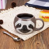 Sloth Mug 16 oz Ceramic Coffee Mug 3D Porcelain Tea Mug for Women Other Pets Design Mugs Pet Clever 