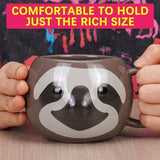 Sloth Mug 16 oz Ceramic Coffee Mug 3D Porcelain Tea Mug for Women Other Pets Design Mugs Pet Clever 