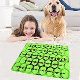 Slow Feeder Lick Mat for Dry Wet Food for Pet Encourages Natural Foraging Skill Dog Pet Clever 