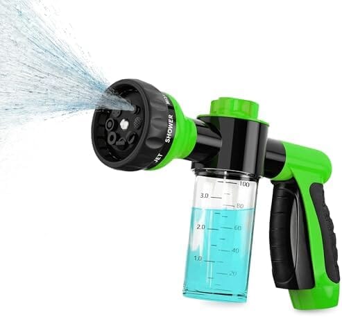 Soap & Shampoo Dispenser for Pet Wash and Garden Hose Sprayer Nozzle by Girl With The Dogs Dog Hair Trimmers Pet Clever 