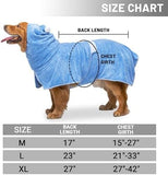 Soft Cozy Adjustable Dog Drying Coat Hoodie Cat Clothing Pet Clever 