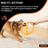 Toss-N-Tug Dog Toy - High-Visibility Ultimate Multi-Action Dog Toy Toys Pet Clever 