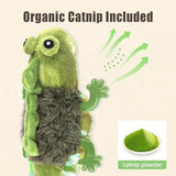 Touch Activated Flapping Chirping Lizard Kitten Toy with Catnip for Indoor Cats Cat Pet Clever 