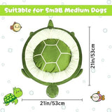 Turtle Plush Dog Bed - Anti-Anxiety for Small to Medium Dogs Dog Beds & Blankets Pet Clever 