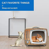 TV Cat Scratcher Cardboard Lounge Bed Cat Bes & Mats Pet Clever 