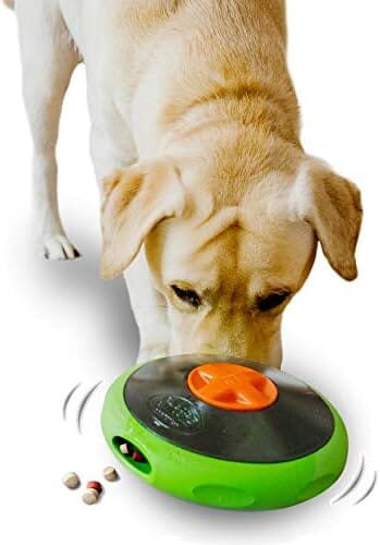 UFO Durable Interactive Treat Dispensing Puzzle Dog Pet Clever 