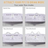 Ultra Silent Pet Drinking Fountain for Cats and Small Dogs, Indoor Water Fountain, 2.4L/2.5QT Capacity Dog Bowls & Feeders Pet Clever 