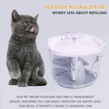 Ultra Silent Pet Drinking Fountain for Cats and Small Dogs, Indoor Water Fountain, 2.4L/2.5QT Capacity Dog Bowls & Feeders Pet Clever 