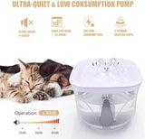 Ultra Silent Pet Drinking Fountain for Cats and Small Dogs, Indoor Water Fountain, 2.4L/2.5QT Capacity Dog Bowls & Feeders Pet Clever 