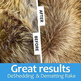 Undercoat Rake and Deshedding Tool for Dogs and Cats Dog Combs Pet Clever 