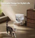 Wireless Cat Water Fountain No Filters, Wastewater Separation Dog Bowls & Feeders Pet Clever 