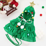 Xmas Tree Costumes for Small Pet Cat Clothing Pet Clever 