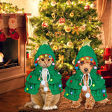 Xmas Tree Costumes for Small Pet Cat Clothing Pet Clever 