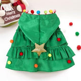 Xmas Tree Costumes for Small Pet Cat Clothing Pet Clever 