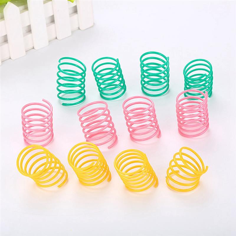 10pcs Cute Cat Spring Toy Cat Toys Pet Clever 
