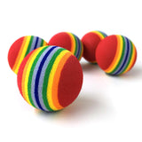 10Pcs Rainbow Ball Pet Interactive Toys Toys Pet Clever 
