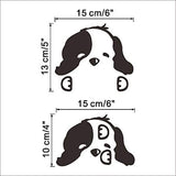 2pcs Light Switch Decals Adorable Little Black Dog Wall Sticker Home Decor Dogs Pet Clever 
