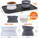 2pcs Stress Free Pet Feeder and Waterer Dog Bowls & Feeders Pet Clever 