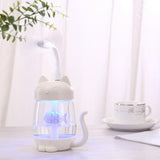 3 In 1 Cute Cat LED Aroma Lamp, Fan and Diffuser Cat Design Accessories Pet Clever 
