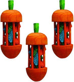 3 Pack of Carrot Carousel Chew Toys, Large, for Rabbits and Other Small Animals Hamster Pet Clever 