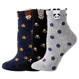 3 Pairs Animal Printed Polka Dots Socks Cat Design Accessories Pet Clever B 3pairs 