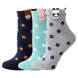 3 Pairs Animal Printed Polka Dots Socks Cat Design Accessories Pet Clever A 3pairs 