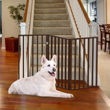 3 Panel Tall Freestanding Pet Gate Collection Folding Indoor Barrier Fence Training Pet Clever 